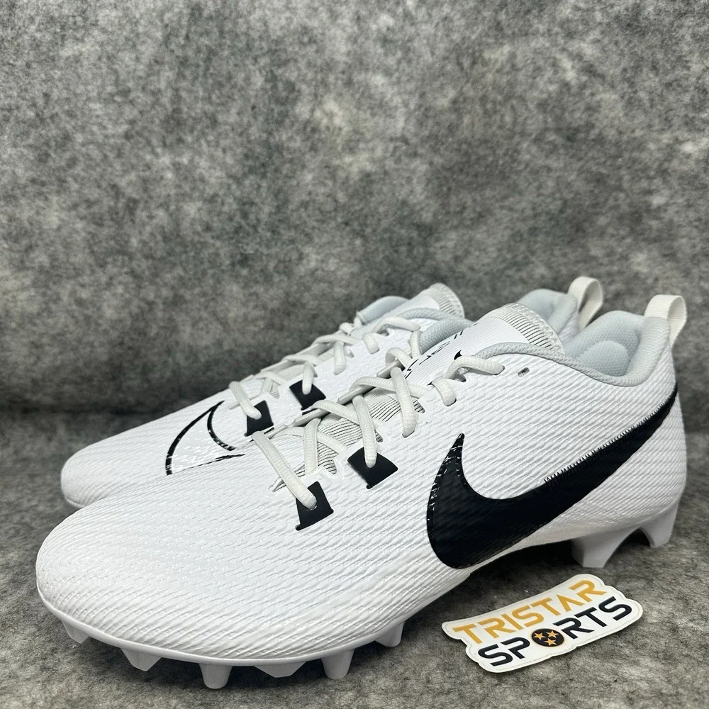 Nike Vapor Edge Speed 360 2 Football Cleats Mens Sz 15 Wide White Black